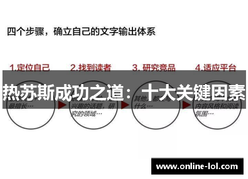 热苏斯成功之道：十大关键因素